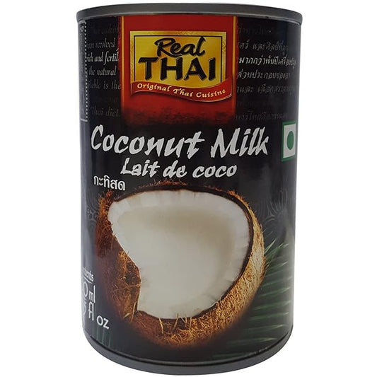 Real THAI Original Thai Cuisine Coconut Milk, 13.5 fl oz / 400 ml