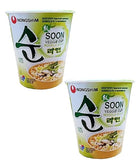 Nongshim Veggie Instant Noodles Cup 67gm*2Pack (Pack of 2)