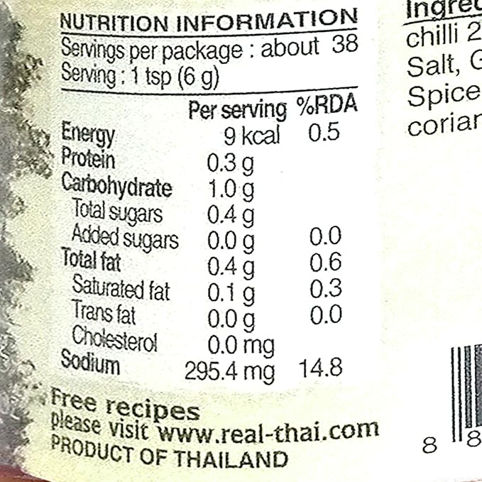 Real THAI Original Thai Cuisine Panang Curry Paste, 8 oz ℮ 227 g