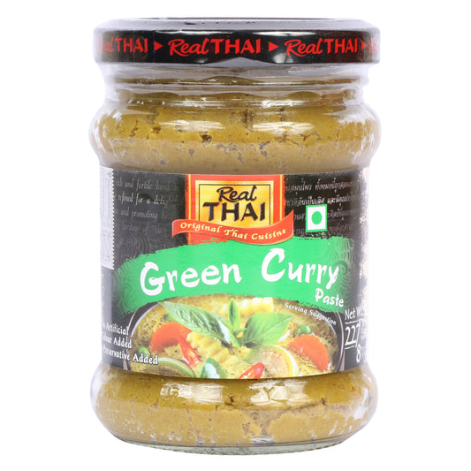 Real Thai Green Curry Paste 227 gm Glass Bottle