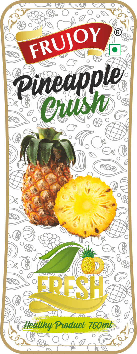 Frujoy Pineapple Crush 750ml | Anaanaas | For Fruit Mocktail | Cocktail | Cake | Baking Essentials | Juices | Beverages Crush Frujoy