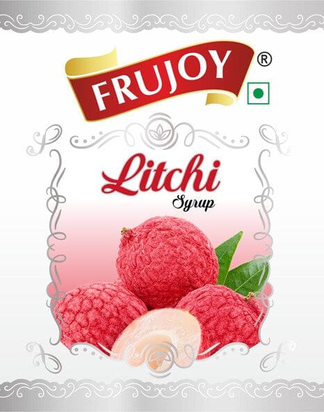 Frujoy Litchi Syrup 750ml | For Drinks Juices | Fruit Mocktail | Cocktail | Sharbat | Baking Essentials | Beverages Crush Frujoy