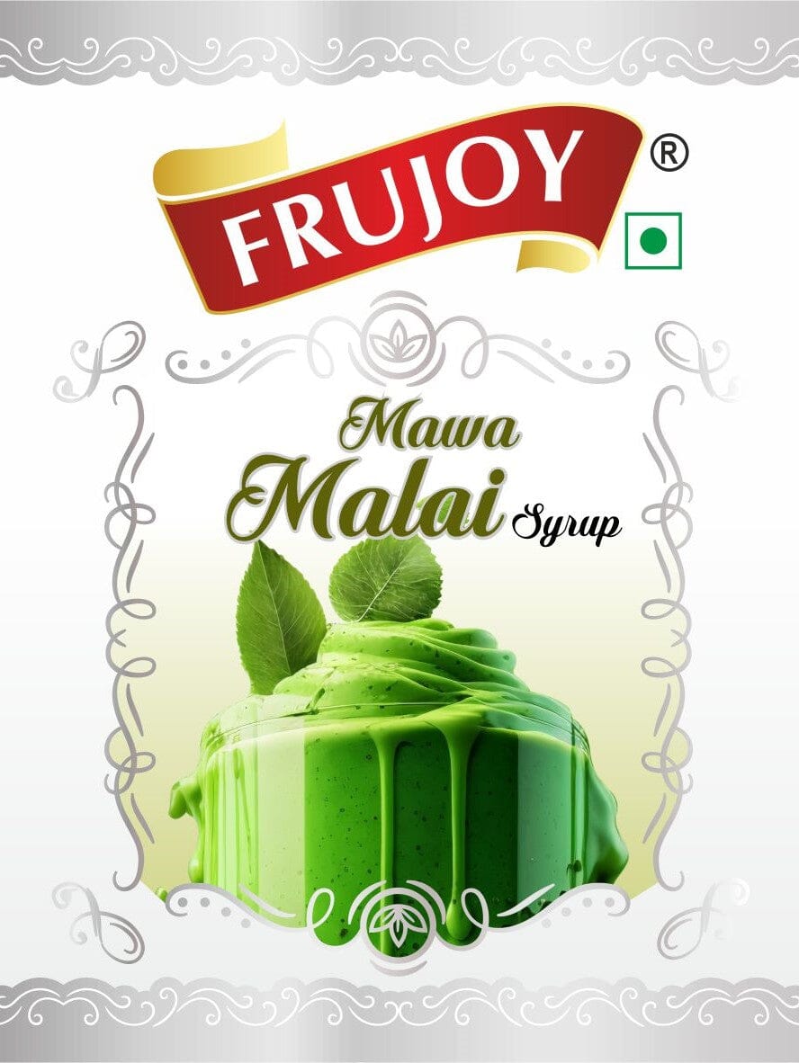 Frujoy Mava Malai syrup 750ml | For Drinks Juices | Fruit Mocktail | Cocktail | Sharbat | Baking Essentials | Beverages Crush Frujoy