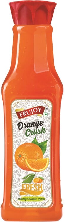 Frujoy Orange Crush 750ml | For Fruit Mocktail | Cocktail | Cake | Baking Essentials | Juices | Beverages Crush Frujoy