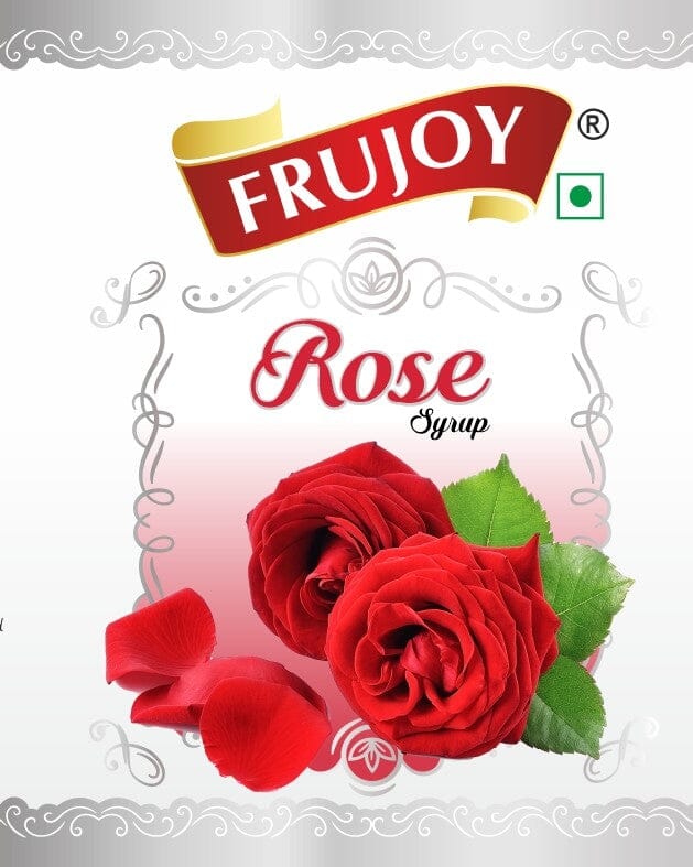 Frujoy Rose Syrup 750ml | For Fruit Mocktail | Cocktail | Gulab Sharbat | Falooda | Rose Milk | Baking Essentials Crush Frujoy