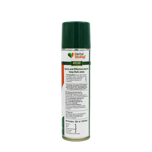 Herbal Strategi Rat Repellent Aerosol Spray 200 ML